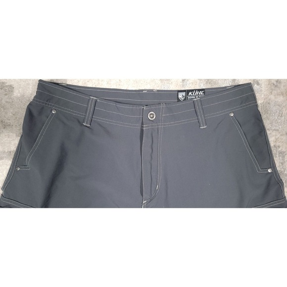 KUHL Born In The Mountains Performance Gray Chino Outdoors Shorts Men's Sz 38x11 - Picture 4 of 8